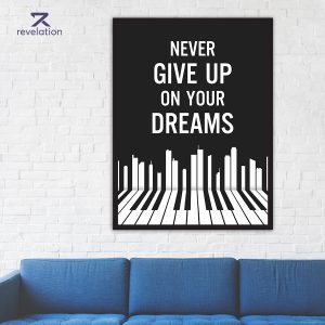 Tranh Never give up