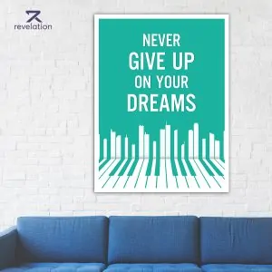 Tranh Never give up